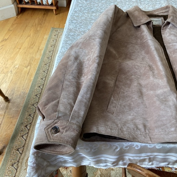 Norm Thompson Mens Tan Suede Jacket - Picture 13 of 15